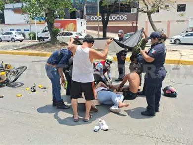 Dos lesionados en corte de circulaci&oacute;n
