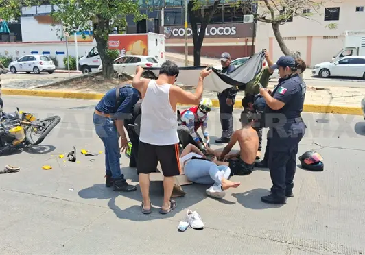 Dos lesionados en corte de circulaci&oacute;n