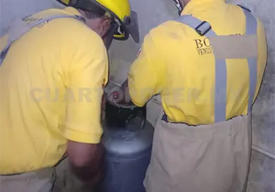 Controlan fuga de gas en domicilio