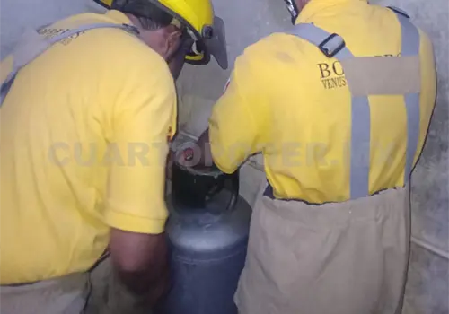 Controlan fuga de gas en domicilio