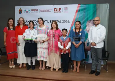 Participan infancias en Parlamento 2026