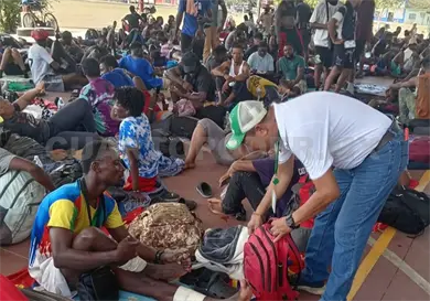 Caravana "David" llega a Mapastepec