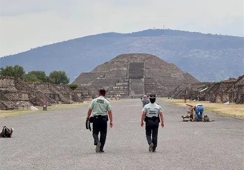Nuevo dispositivo de seguridad en Teotihuac&aacute;n