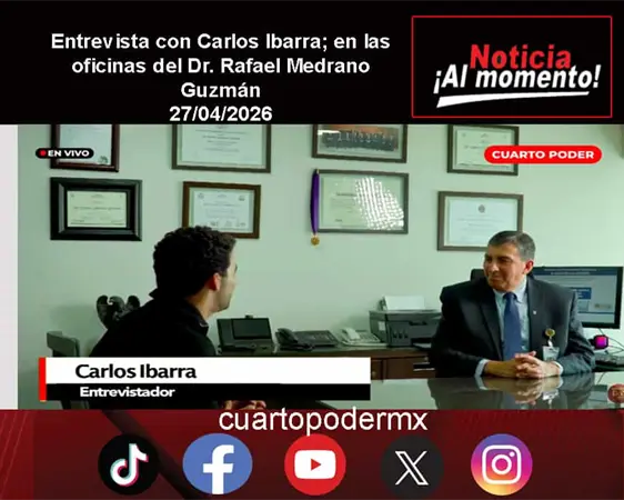 Entrevista con Carlos Ibarra; en las oficinas del Dr. Rafael Medrano Guzm&aacute;n