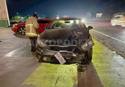 Piloto aviador atropella a motorista y lo lesiona