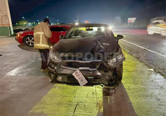 Piloto aviador atropella a motorista y lo lesiona