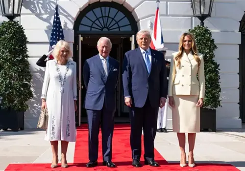 Trump recibe a Carlos III en la Casa Blanca