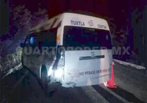 Cinco lesionadas en choque de colectivo