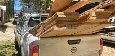 Decomisan madera sacada de monta&ntilde;a de forma ilegal