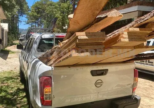 Decomisan madera sacada de monta&ntilde;a de forma ilegal