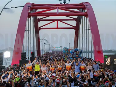 Inauguran puente vehicular Nichupt&eacute; en Canc&uacute;n