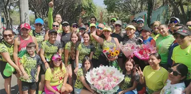 Karen Acosta celebra con un reto especial