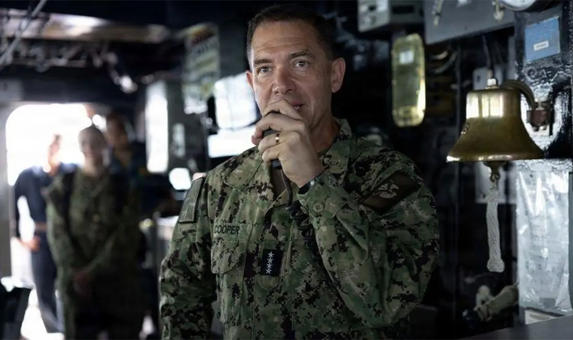 Almirante Brad Cooper, jefe del mando. Cortesía