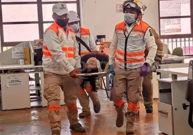 Positiva respuesta en el simulacro