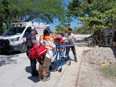 Catracho cae de andamio y termina hospitalizado