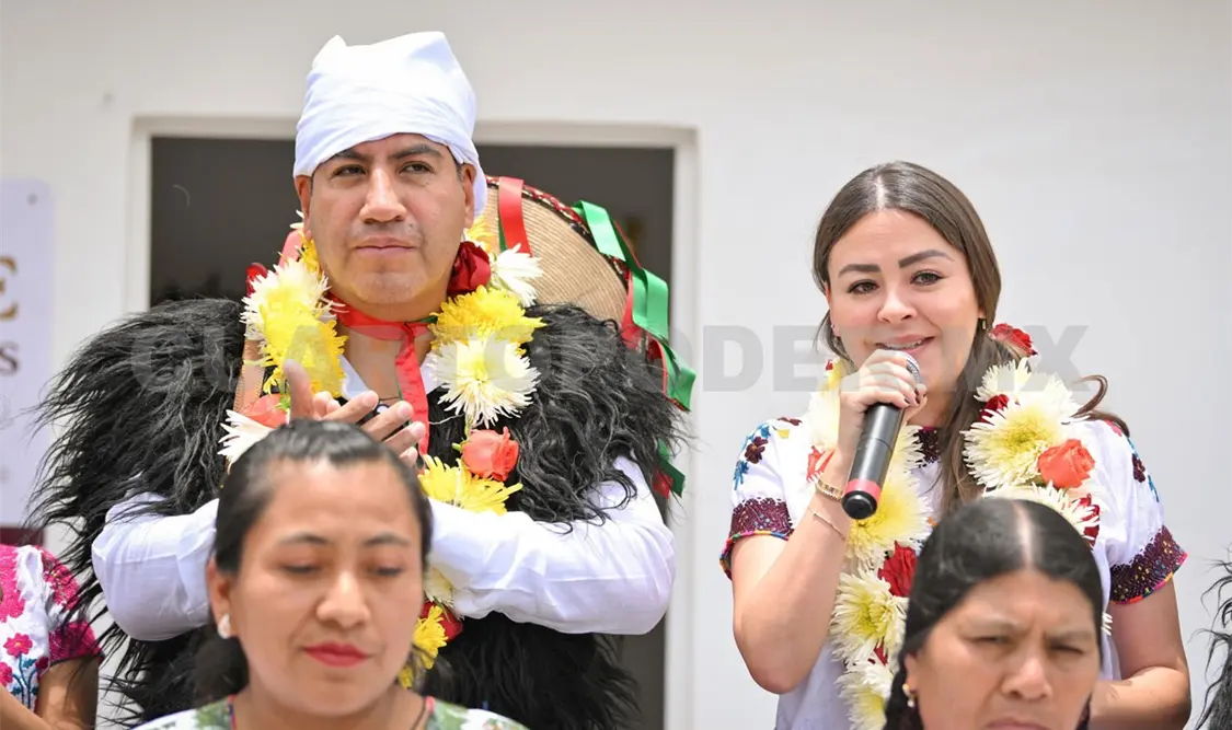 Aspecto de la gira de trabajo en la zona indígena de Chiapas. CP