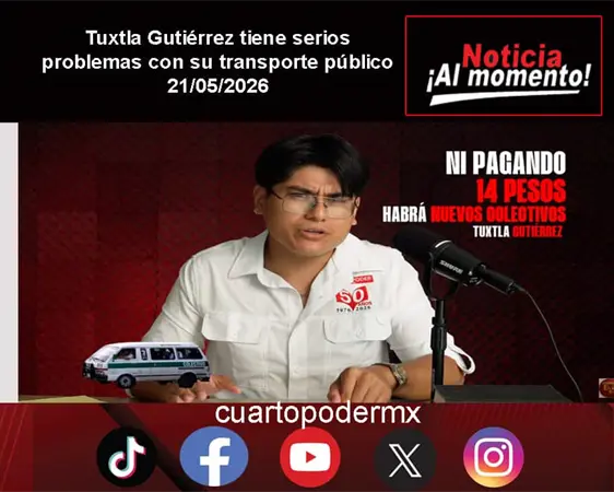 Tuxtla Gutiérrez tiene serios problemas con su transporte público Tuxtla Gutiérrez tiene serios problemas con su transporte público