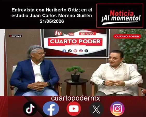 Entrevista con Heriberto Ortiz; en el estudio Juan Carlos Moreno Guillén