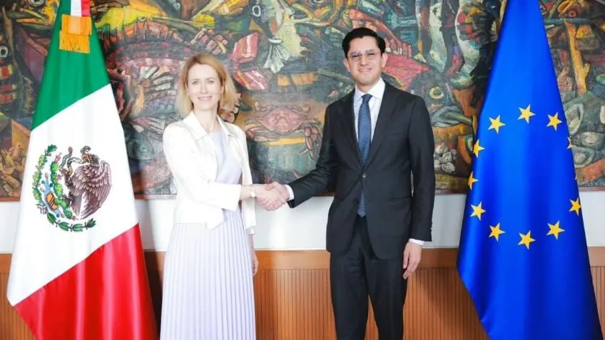 En encuentro con Kaja Kallas, el canciller Velasco confirmó que EE. UU. mantiene bajo reserva las evidencias contra el gobernador con licencia. Cortesía