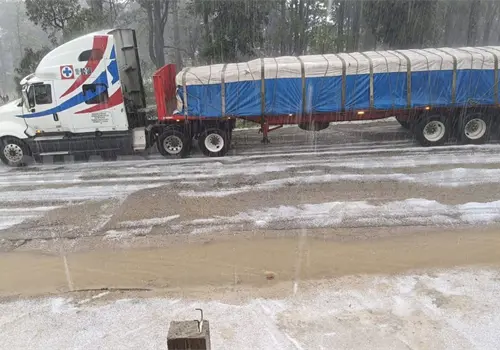 Lluvia y granizada azotan a San Crist&oacute;bal