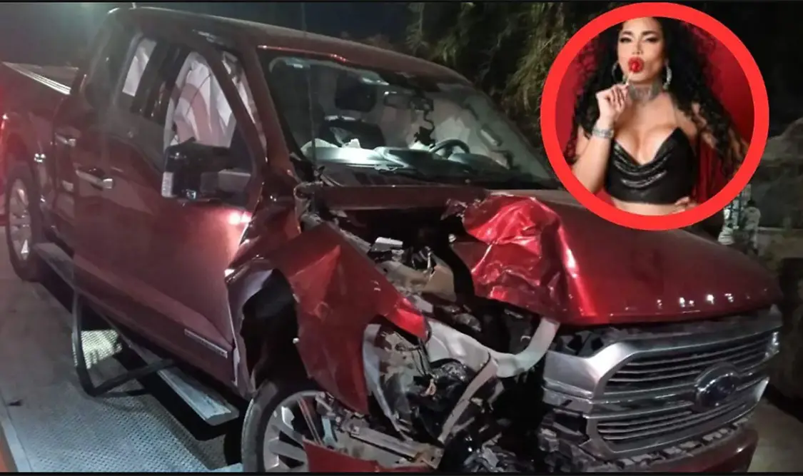 Paolita Suárez sufre fuerte accidente