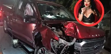 Paolita Suárez sufre fuerte accidente Paolita Suárez sufre fuerte accidente