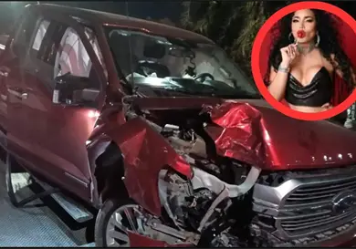 Paolita Su&aacute;rez sufre fuerte accidente