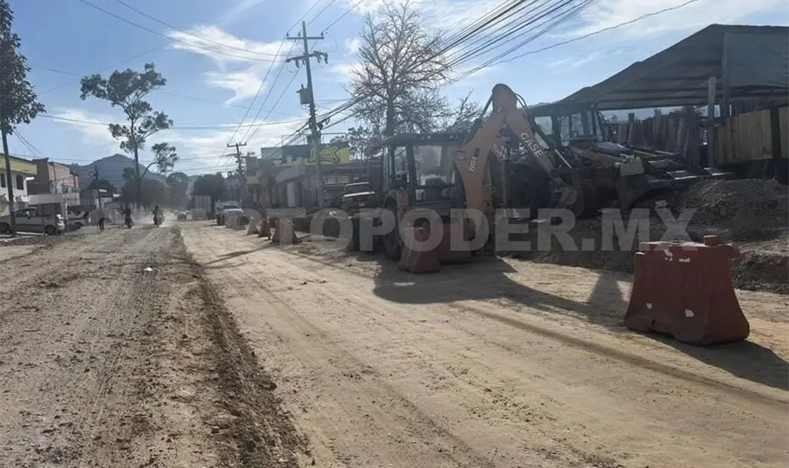 Actualmente se realizan obras en el bulevar donde desemboca la carretera. Cortesía