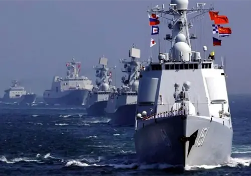 Despliegan en Taiwán más de 100 buques de guerra Despliegan en Taiwán más de 100 buques de guerra