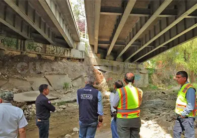 Inicia alcald&iacute;a rehabilitaci&oacute;n de puente vehicular