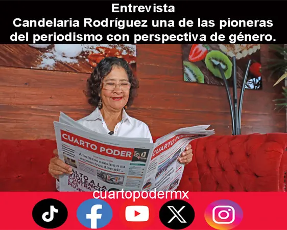 Candelaria Rodríguez una de las pioneras del periodismo con perspectiva de género. Candelaria Rodríguez una de las pioneras del periodismo con perspectiva de género.