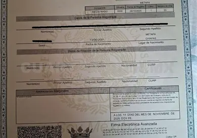 Detectan documento apócrifo del registro civil en Metapa Detectan documento apócrifo del registro civil en Metapa