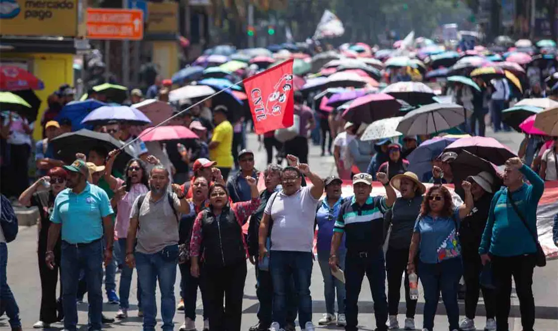 "El gobierno sigue utilizando el mismo discurso, nos escuchan pero no hay respuestas claras", dijo la líder magisterial. Cortesía