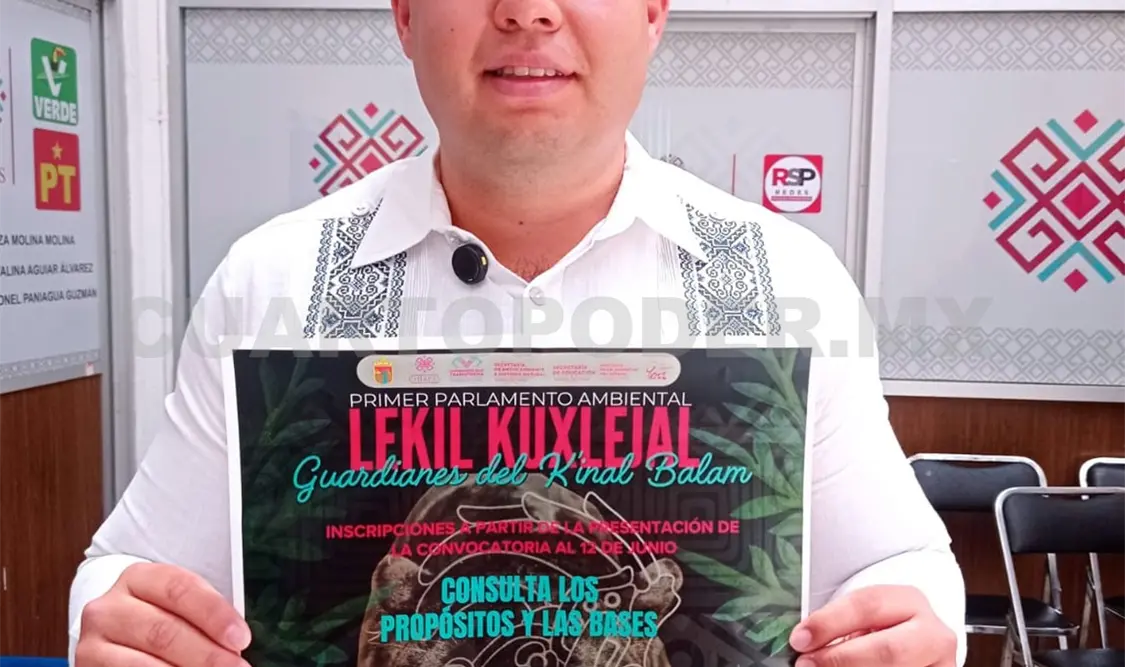 El diputado local Luis Eduardo Gordillo invitó a participar activamente en este parlamento. CP
