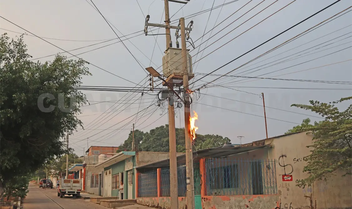 Los incendios en cableado eléctrico y desperfectos en transformadores son recurrentes. Osman Toledo / CP