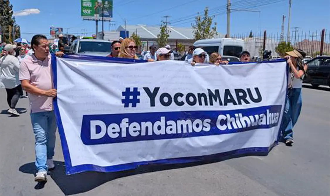 La caravana estuvo encabezada por simpatizantes del partido. Cortesía