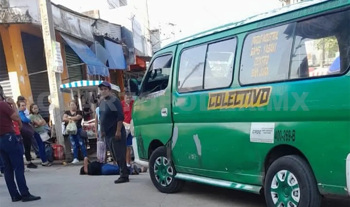 SAE dio los primeros auxilios a la transeúnte que fue atropellada por un colectivo. Cortesía