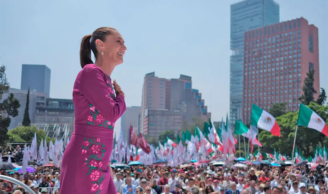 Desde el Monumento a la Revolución, la presidenta rindió cuentas al pueblo. El Universal