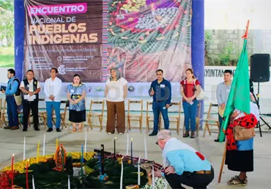 Realizan encuentro de pueblos indígenas Realizan encuentro de pueblos indígenas
