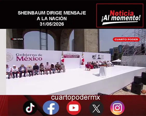 SHEINBAUM DIRIGE MENSAJE A LA NACIÓN SHEINBAUM DIRIGE MENSAJE A LA NACIÓN