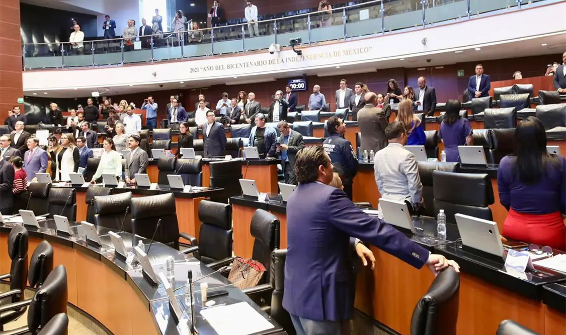 La diputada Beatriz Navarro Pérez (Morena) acusó que el PRI dio la espalda, como dio la espalda en todos los procesos. Cortesía