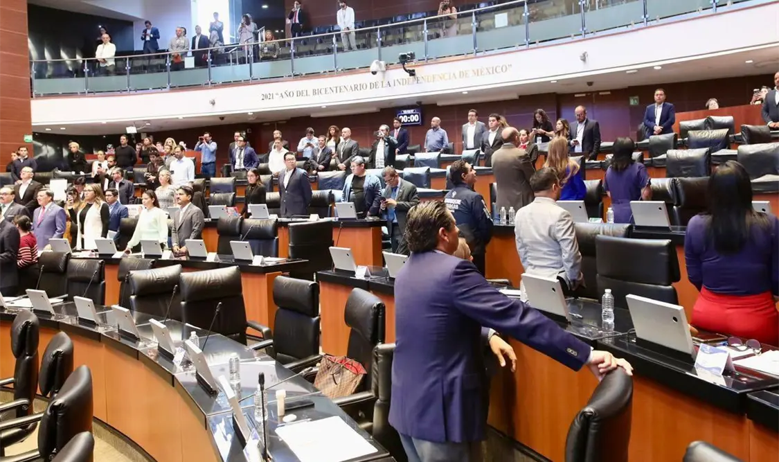 La diputada Beatriz Navarro Pérez (Morena) acusó que el PRI dio la espalda, como dio la espalda en todos los procesos. Cortesía