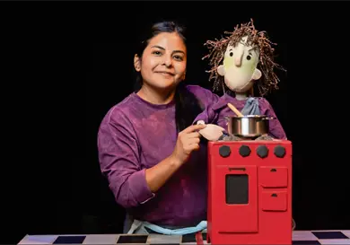 Ari Albarr&aacute;n muestra su lado creativo