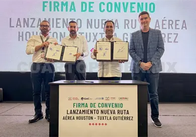 Lanzan nueva ruta aérea Houston-Tuxtla Gutiérrez Lanzan nueva ruta aérea Houston-Tuxtla Gutiérrez