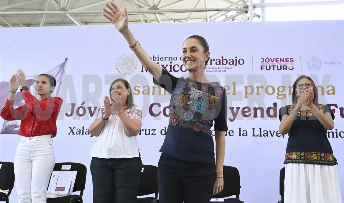 Llama Sheinbaum a los jóvenes a seguir impulsando la 4T