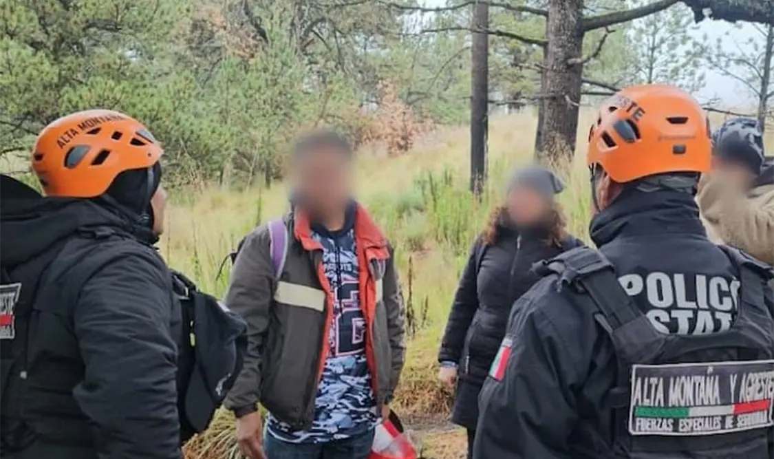 Los excursionistas se encontraban en la zona alta de la reserva natural. Cortesía