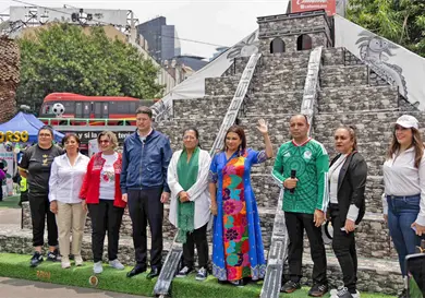Inauguran la Glorieta Mundialista por derechos humanos e inclusi&oacute;n