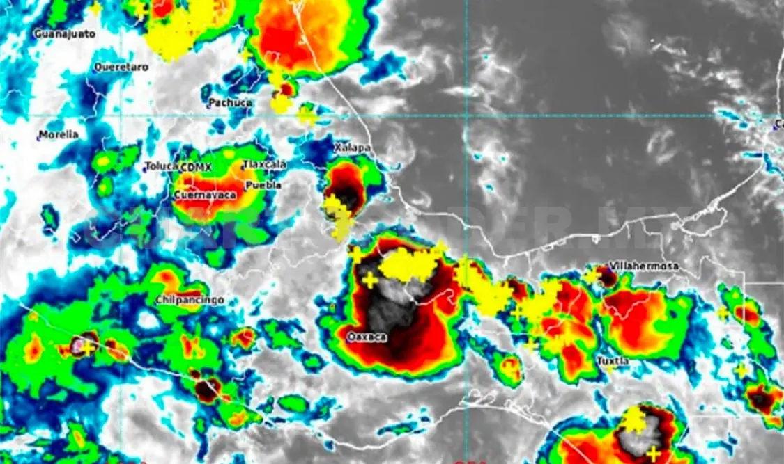 El pronóstico del SMN es de fuertes lluvias para Chiapas. Cortesía