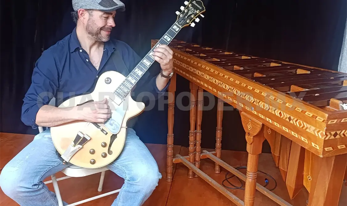 Flores Bermúdez destacó que las 12 piezas instrumentales son un pequeño homenaje a las siete reservas que hay en Chiapas. Elio Henríquez / CP