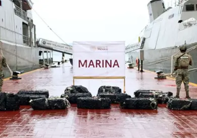 Asegura Marina más de 800 kilos de cocaína Asegura Marina más de 800 kilos de cocaína